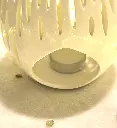 Brûle Parfum Céramy Ovali – Bougeoir en Céramique Laquée Blanc – vu de dos Diffusion Cires Parfumées, Huiles Essentielles .webp